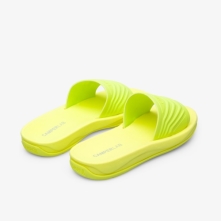 Camper Match Womens Slides US-93532 Neon Yellow Clearance USA